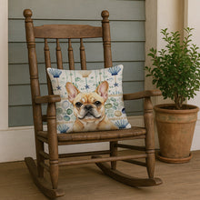 Load image into Gallery viewer, Fawn French Bulldog Coastal Sea Glass Throw Pillow