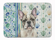 Load image into Gallery viewer, Pied French Bulldog Coastal Sea Glass Memory Foam Kitchen Mat