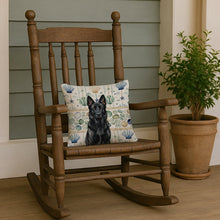 Load image into Gallery viewer, Black German Shepherd Coastal Sea Glass Throw Pillow