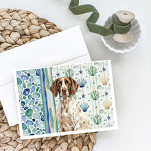 Load image into Gallery viewer, German Shorthaired Pointer Coastal Sea Glass Greeting Cards Pack of 8