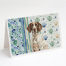 Load image into Gallery viewer, German Shorthaired Pointer Coastal Sea Glass Greeting Cards Pack of 8