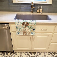 Load image into Gallery viewer, German Shorthaired Pointer Coastal Sea Glass Kitchen Towel