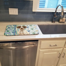 Load image into Gallery viewer, Liver and White German Wirehaired Pointer Coastal Sea Glass Dish Drying Mat