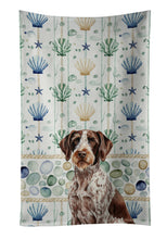Load image into Gallery viewer, Roan German Wirehaired Pointer Coastal Sea Glass Kitchen Towel