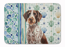 Load image into Gallery viewer, Roan German Wirehaired Pointer Coastal Sea Glass Memory Foam Kitchen Mat