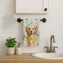 Load image into Gallery viewer, Golden Retriever Coastal Sea Glass Kitchen Towel