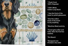Load image into Gallery viewer, Gordon Setter Coastal Sea Glass Kitchen Towel