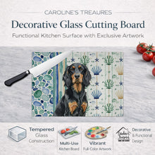 Load image into Gallery viewer, Gordon Setter Coastal Sea Glass Glass Cutting Board