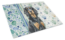 Load image into Gallery viewer, Gordon Setter Coastal Sea Glass Glass Cutting Board
