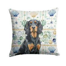 Load image into Gallery viewer, Gordon Setter Coastal Sea Glass Throw Pillow