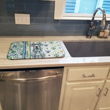 Load image into Gallery viewer, Blue Great Dane Coastal Sea Glass Dish Drying Mat