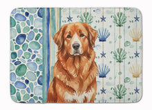 Load image into Gallery viewer, Reddish Brown Great Pyrenees Coastal Sea Glass Memory Foam Kitchen Mat