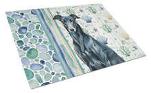 Load image into Gallery viewer, Black Greyhound Coastal Sea Glass Glass Cutting Board