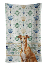 Load image into Gallery viewer, Red Greyhound Coastal Sea Glass Kitchen Towel