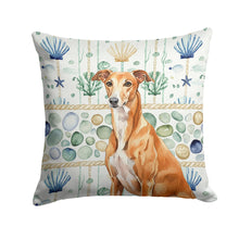 Load image into Gallery viewer, Red Greyhound Coastal Sea Glass Throw Pillow