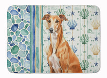 Load image into Gallery viewer, Red Greyhound Coastal Sea Glass Memory Foam Kitchen Mat