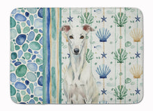 Load image into Gallery viewer, White Greyhound Coastal Sea Glass Memory Foam Kitchen Mat