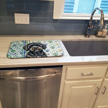 Load image into Gallery viewer, Black Havanese Coastal Sea Glass Dish Drying Mat