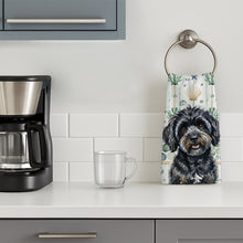 Load image into Gallery viewer, Black Havanese Coastal Sea Glass Kitchen Towel