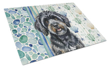 Load image into Gallery viewer, Black Havanese Coastal Sea Glass Glass Cutting Board