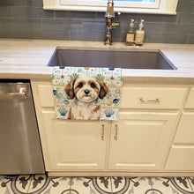 Load image into Gallery viewer, Parti-color Havanese Coastal Sea Glass Kitchen Towel