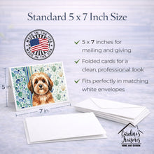 Load image into Gallery viewer, Sable Havanese Coastal Sea Glass Greeting Cards Pack of 8