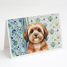 Load image into Gallery viewer, Sable Havanese Coastal Sea Glass Greeting Cards Pack of 8