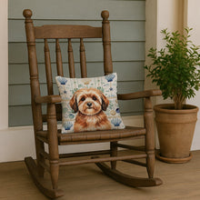 Load image into Gallery viewer, Sable Havanese Coastal Sea Glass Throw Pillow