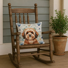 Load image into Gallery viewer, Sable Havanese Coastal Sea Glass Throw Pillow