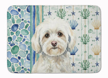Load image into Gallery viewer, White Havanese Coastal Sea Glass Memory Foam Kitchen Mat