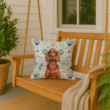 Load image into Gallery viewer, Irish Setter Coastal Sea Glass Throw Pillow