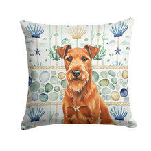 Load image into Gallery viewer, Irish Terrier Coastal Sea Glass Throw Pillow