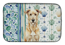 Load image into Gallery viewer, Wheaten Irish Wolfhound Coastal Sea Glass Dish Drying Mat