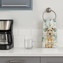 Load image into Gallery viewer, Wheaten Irish Wolfhound Coastal Sea Glass Kitchen Towel