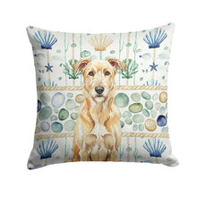 Load image into Gallery viewer, Wheaten Irish Wolfhound Coastal Sea Glass Throw Pillow