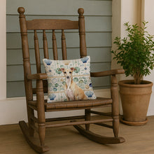 Load image into Gallery viewer, Fawn Italian Greyhound Coastal Sea Glass Throw Pillow