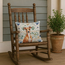 Load image into Gallery viewer, Red Italian Greyhound Coastal Sea Glass Throw Pillow