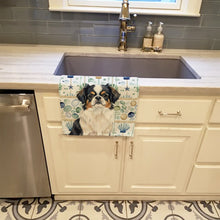 Load image into Gallery viewer, Tricolor Japanese Chin Coastal Sea Glass Kitchen Towel