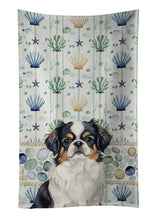 Load image into Gallery viewer, Tricolor Japanese Chin Coastal Sea Glass Kitchen Towel