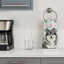 Load image into Gallery viewer, Keeshond Coastal Sea Glass Kitchen Towel