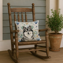 Load image into Gallery viewer, Keeshond Coastal Sea Glass Throw Pillow