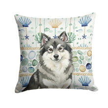 Load image into Gallery viewer, Keeshond Coastal Sea Glass Throw Pillow