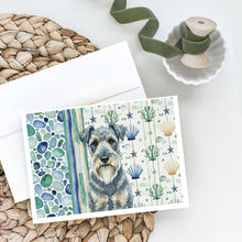 Load image into Gallery viewer, Kerry Blue Terrier Coastal Sea Glass Greeting Cards Pack of 8