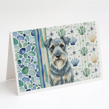 Load image into Gallery viewer, Kerry Blue Terrier Coastal Sea Glass Greeting Cards Pack of 8