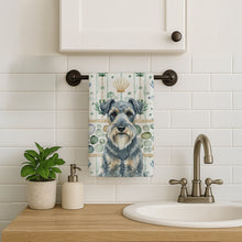 Load image into Gallery viewer, Kerry Blue Terrier Coastal Sea Glass Kitchen Towel