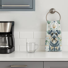 Load image into Gallery viewer, Kerry Blue Terrier Coastal Sea Glass Kitchen Towel