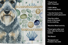 Load image into Gallery viewer, Kerry Blue Terrier Coastal Sea Glass Kitchen Towel