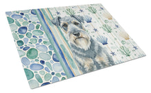 Load image into Gallery viewer, Kerry Blue Terrier Coastal Sea Glass Glass Cutting Board