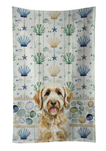 Load image into Gallery viewer, Yellow Labradoodle Coastal Sea Glass Kitchen Towel