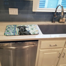 Load image into Gallery viewer, Black Labrador Retriever Coastal Sea Glass Dish Drying Mat